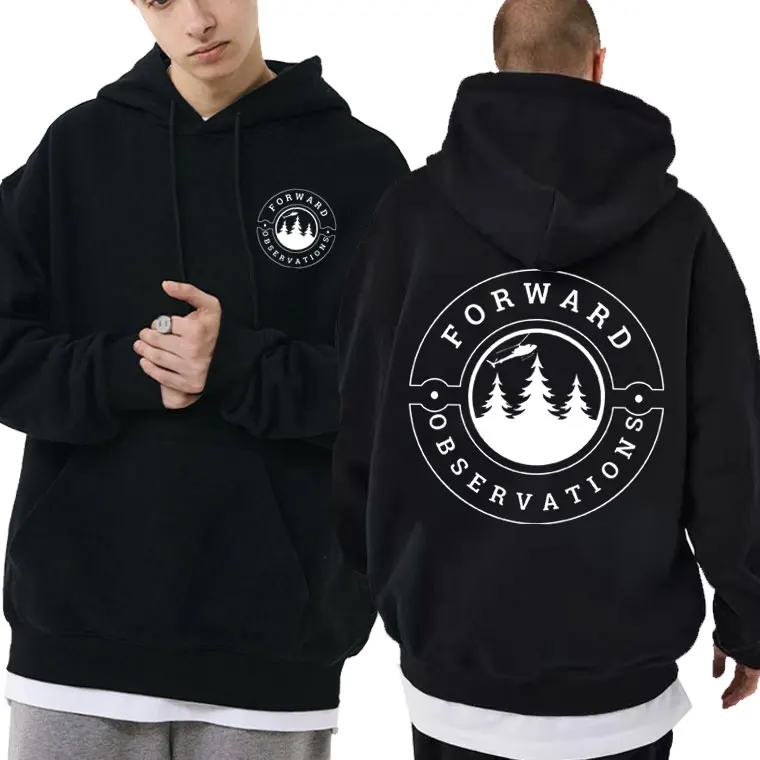 

Forward Observations Group Graphic Hoodie Men Fashion Gothic Clothes Male Casual Hoodies Black Streetwear Oversized Sweatshirt