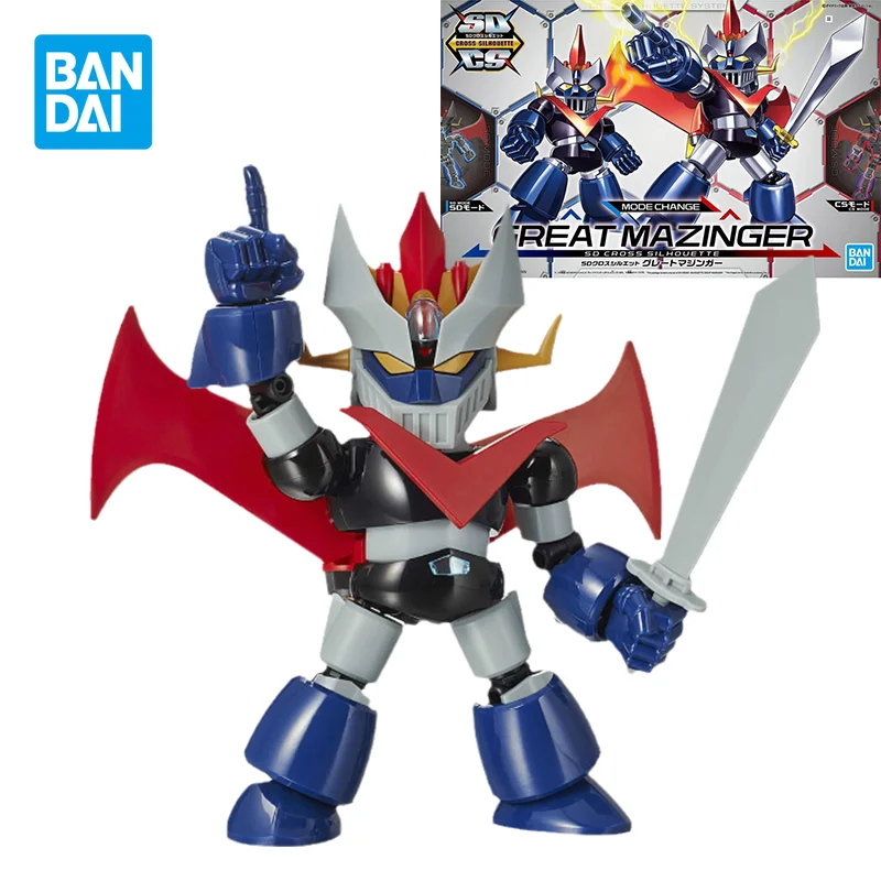 Bandai Originale Mazinger Z Anime Figura Sdcs Grandi Articolazioni Mazinger Mobili Anime Action Figure Giocattoli Regali Per Bambini Versione Q