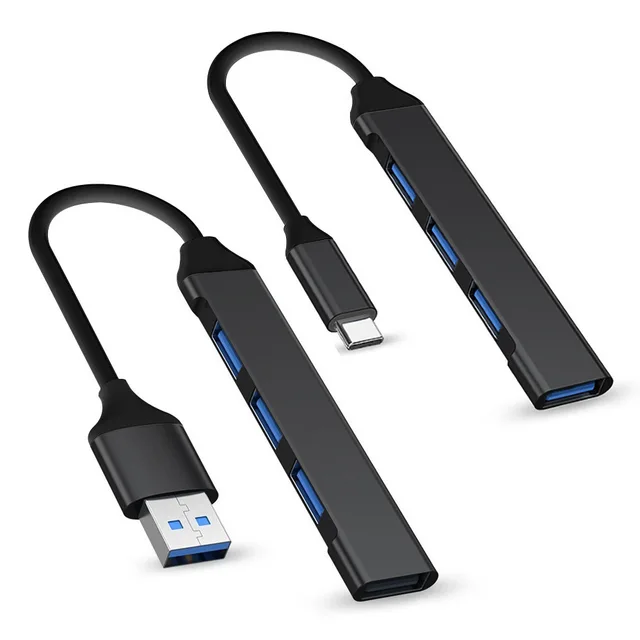 High Speed 4 Port USB Type C HUB 3.0/2.0 with OTG Adapter for PC Computer Accessories