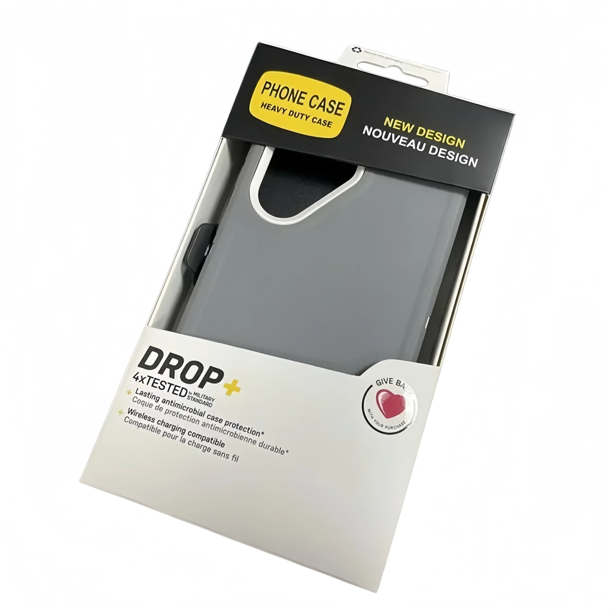Rugged Military Grade Armor Defender Phone Case with Clip Box and Anti-Drop Protection