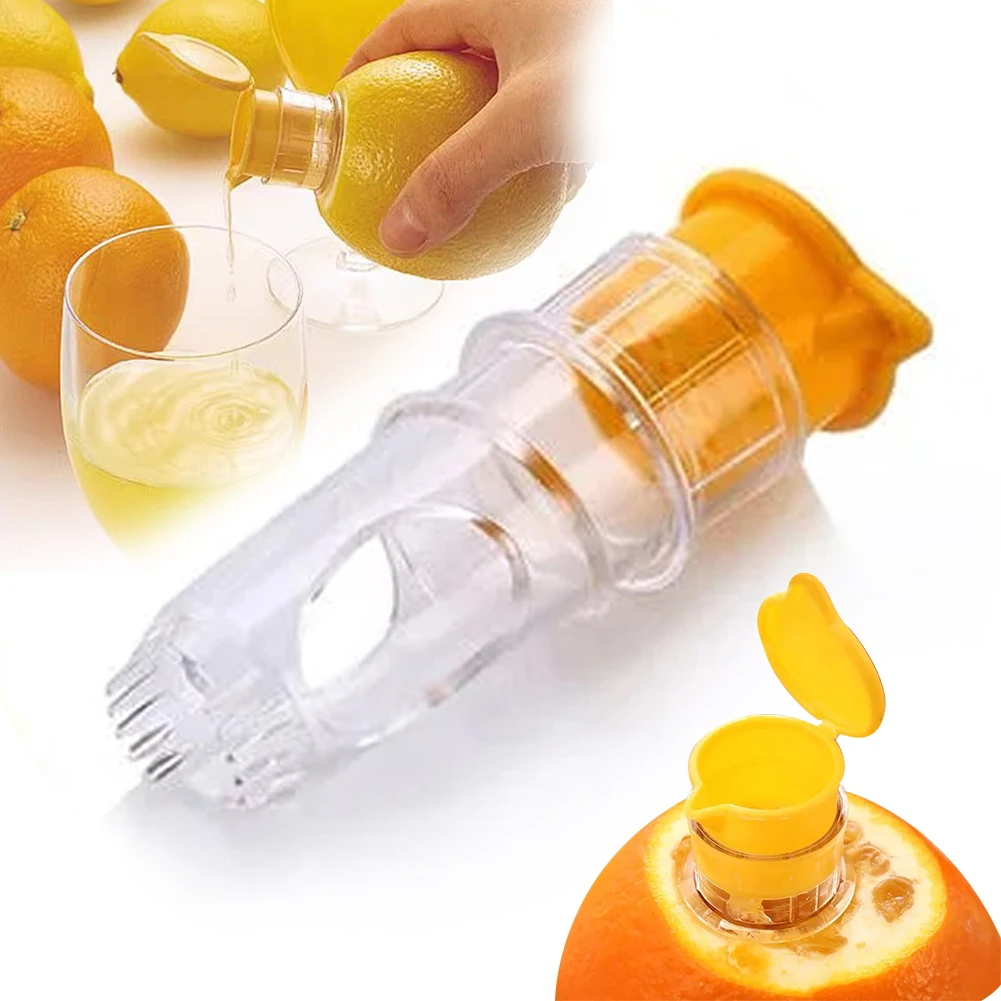 Lemon Squeezer Portable Plastic Resuable Lightweight Washable Manual Built in Filter For Home Travel