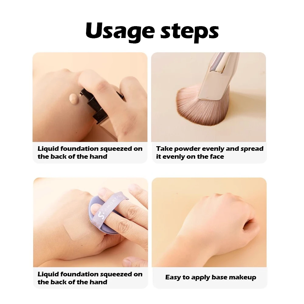 Oblique Head Liquid Foundation Blending & Contour Brush