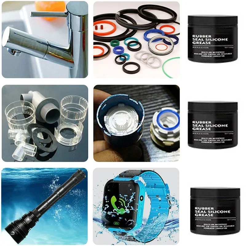 50-500g Waterproof Silicone Lubricant Grease Lithium Oil High Voltage Insulating Brake Marine Grease For Spark Plugs Car Bearing silicone grease lubricant silicone grease grease lubricant