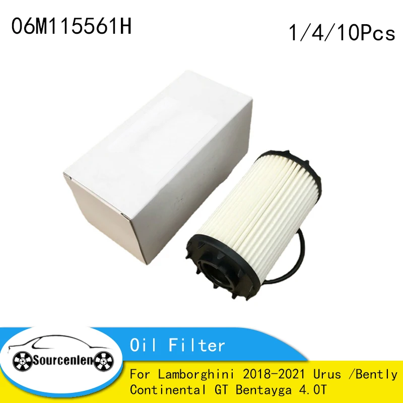 1/4/10Pcs Car Oil Filter Element for 2018 2021 Urus /Bently
