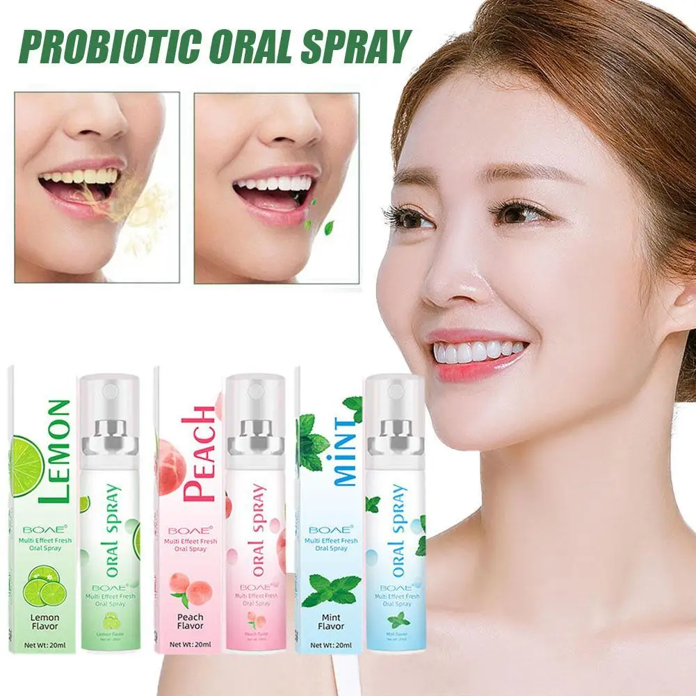 

20ml New Oral Spray Mouth Ener Oral Odor Treatment Breath Oral Flavor Care Remove Bad Oral Peach Persistent