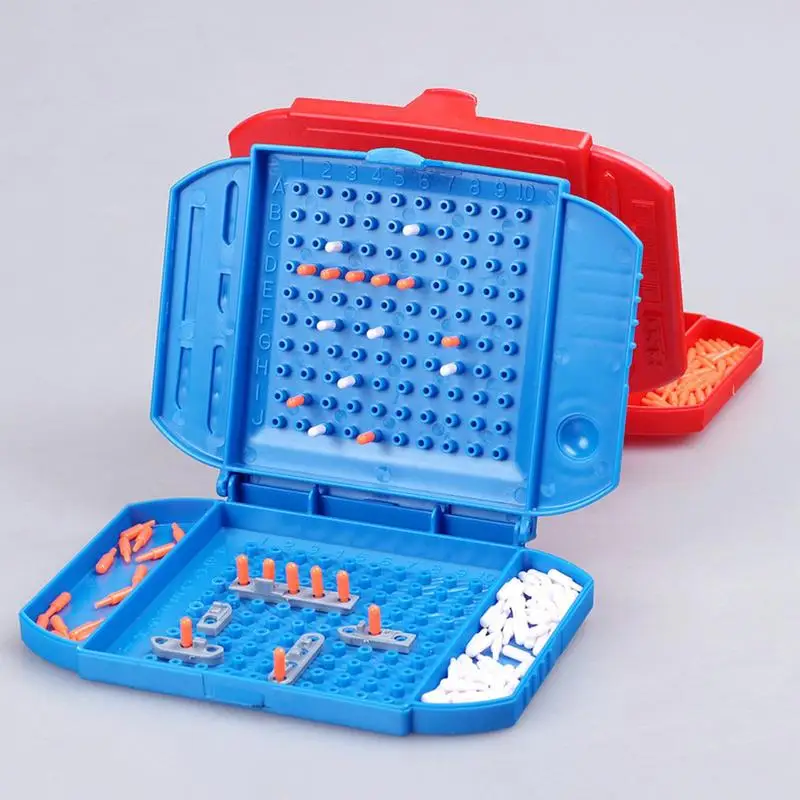 Kids Strategy Board Game The Sea Ship Battle Traditional Family Fun Combat Toys Set For 2-4 Player Family Battles Game