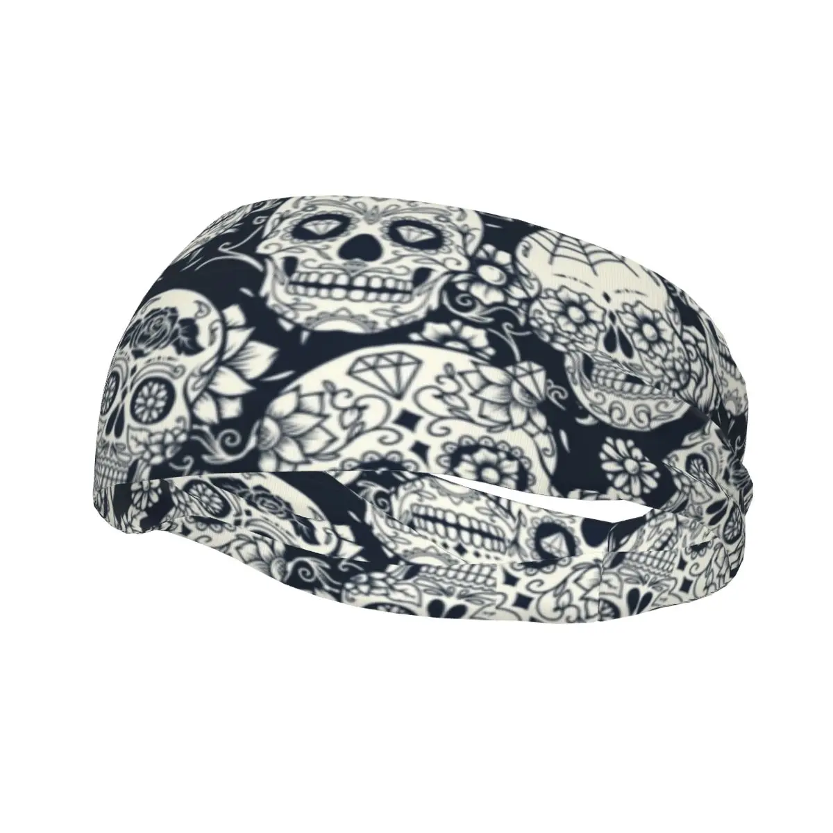 

Мужская эластичная повязка на голову Sugar Skull с цветочным рисунком