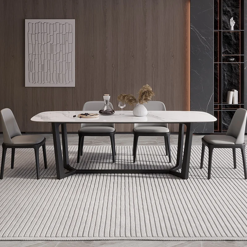 

The product can be customized. Rock dining table ash solid wood dining table and chair combination small household