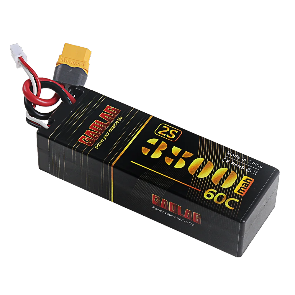 Batterie LiPo 7.4V 3500mAh 60C XT60/T pour RC Drone Voiture