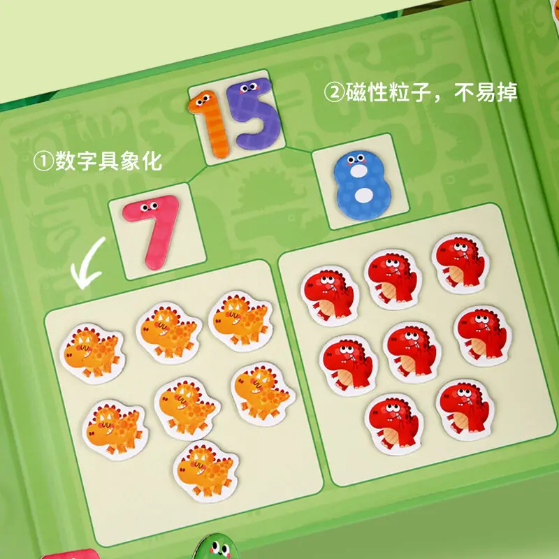 Kids Math Arithmetic Magnetic Stickers Digital Decomposition Games Baby Early Learning Math Toys Montessori Educational Toys educational toys,math toys