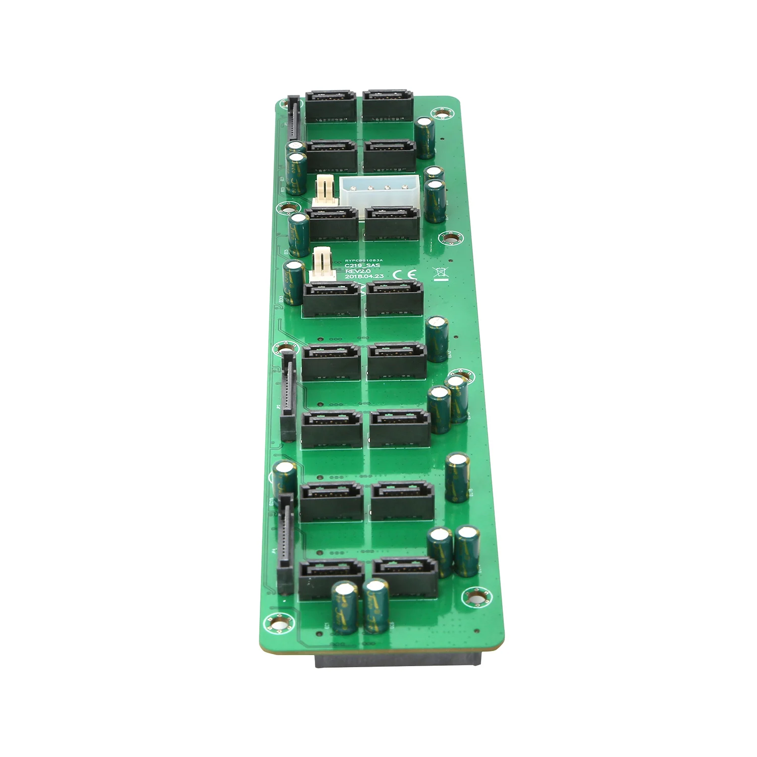 Backplane Servidor Circuit Board Motherboard Adaptador Hdd Molex 4pin Fonte de Alimentação 3pin Cabeçalho do Ventilador Pcie Pcie Sas Mais + 15pin - Imagem 6