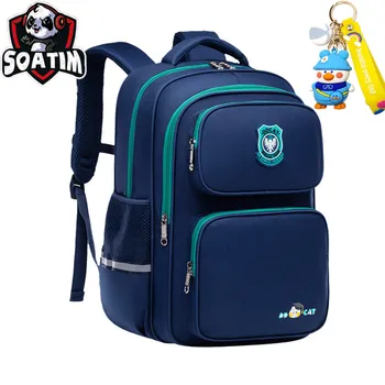 Waterproof Primary Schoolbag Kids backpack children School Bags For Boys girls large orthopedic Backpack travel mochila infantil 1