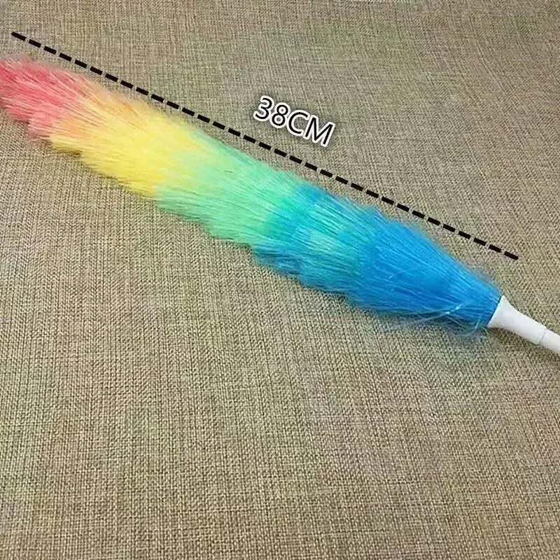 Microfiber Dusting Brush Rainbow Feather Duster Air-condition Household Furniture Cleaning Accessories Dust Brush feather duster,microfiber duster brush,microfiber dust brush