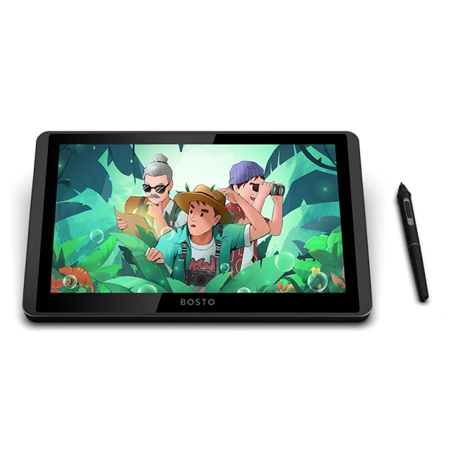 LCD Graphics 11.6in Drawing Tablet with Screen 8192 Levels 1366x768 Display with Battery-Free Stylus Tilt Fit for  Windows PC 6