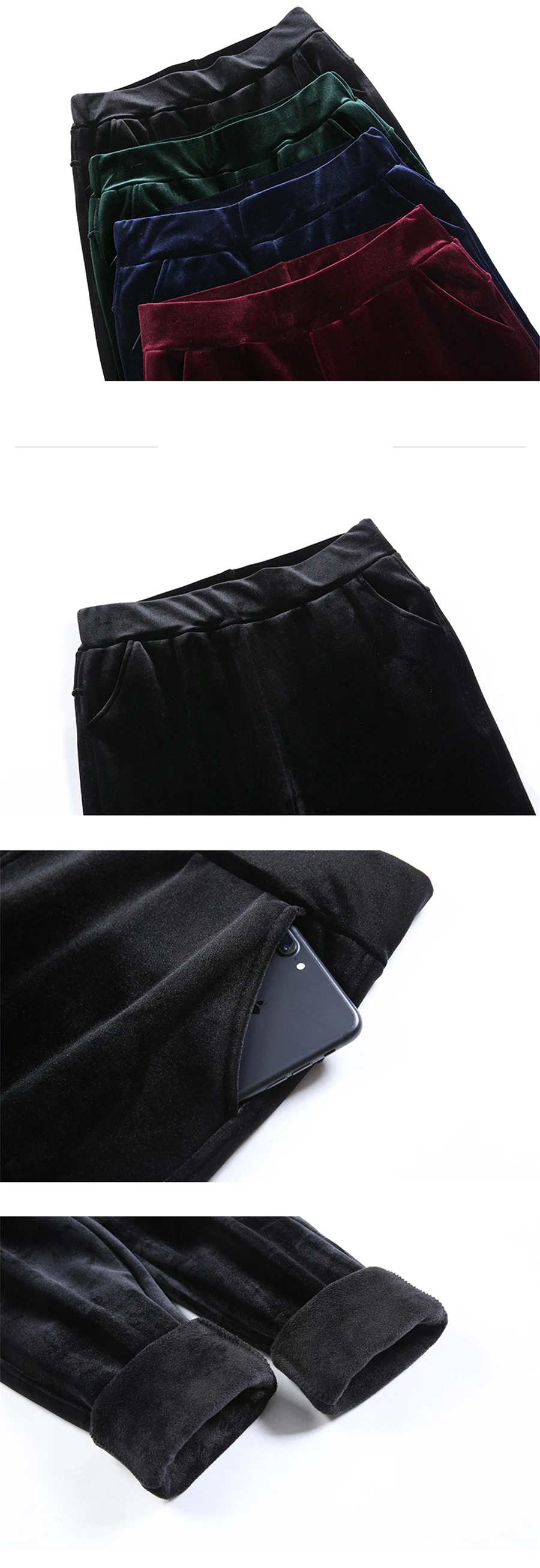 Winter Thicken Velvet Pencil Pants Women's High Waist Plush Fleece Lined Big Size 5xl Ankle-length Pantalons New Slim Leggings