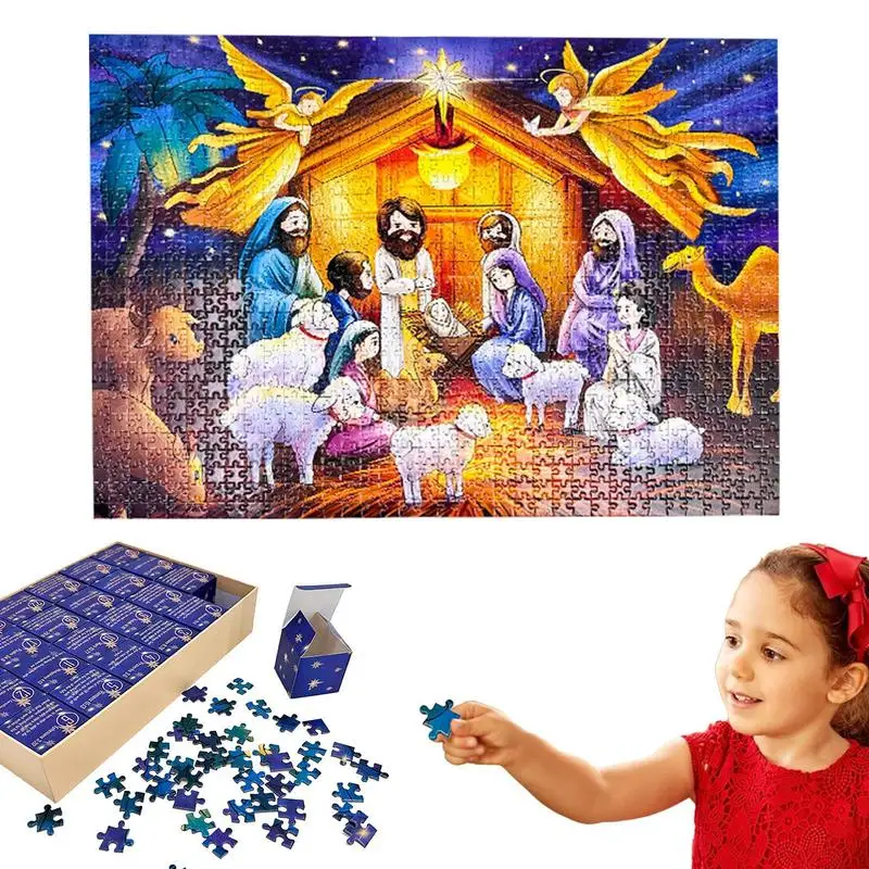 

Advent Puzzle 27.6 X 19.7 Inch Christmas Countdown Calendar Christmas Jigsaw Puzzles With 24 Days Of Fun And Surprise For Home