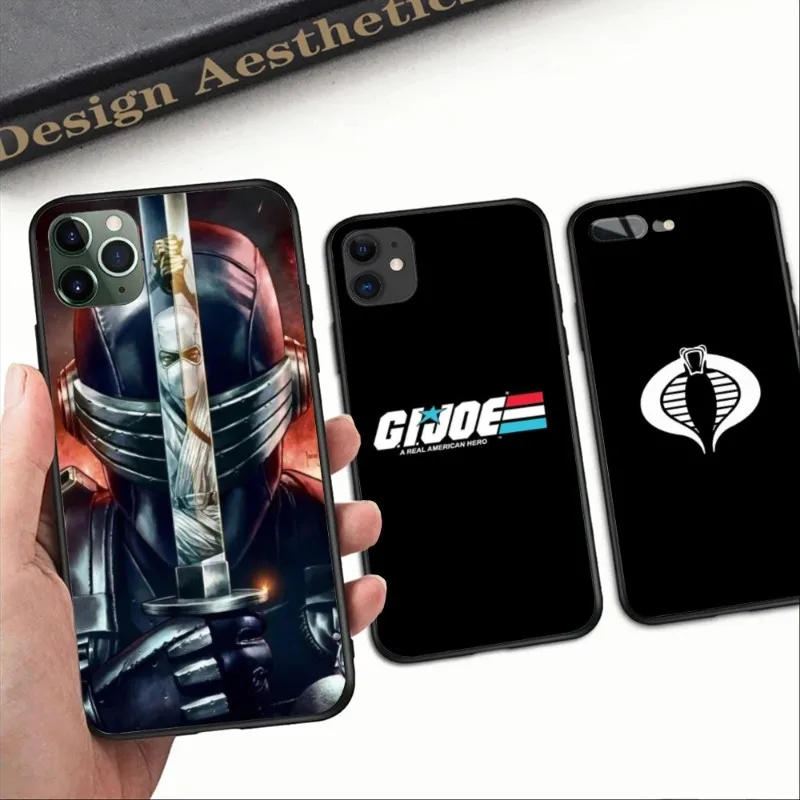 Gi Joe Cobra Custodia Per Telefono Ninja Per Iphone 14 13 12 11 Xs X 8 7 6 Plus Mini Pro Max Se 2022 Cover Morbida Nera Per Telefono Funda