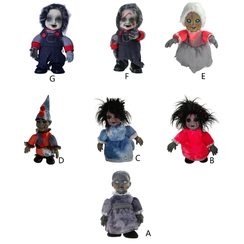 Electric Halloween Walking GhostDoll LED Home Ornament Party Decor