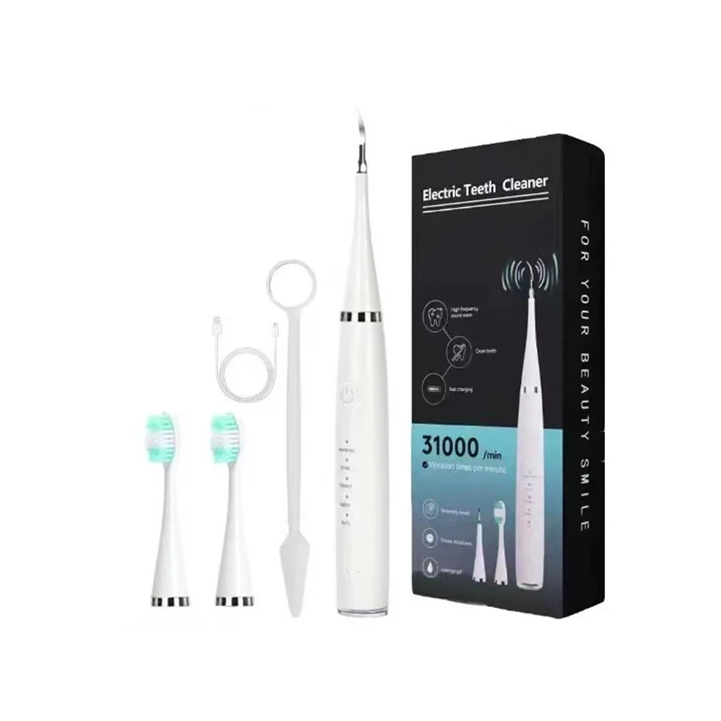 Electric Toothbrush IPX7 Waterproof Toothpick Teeth Plaque Remover Water Flosser High Frequency