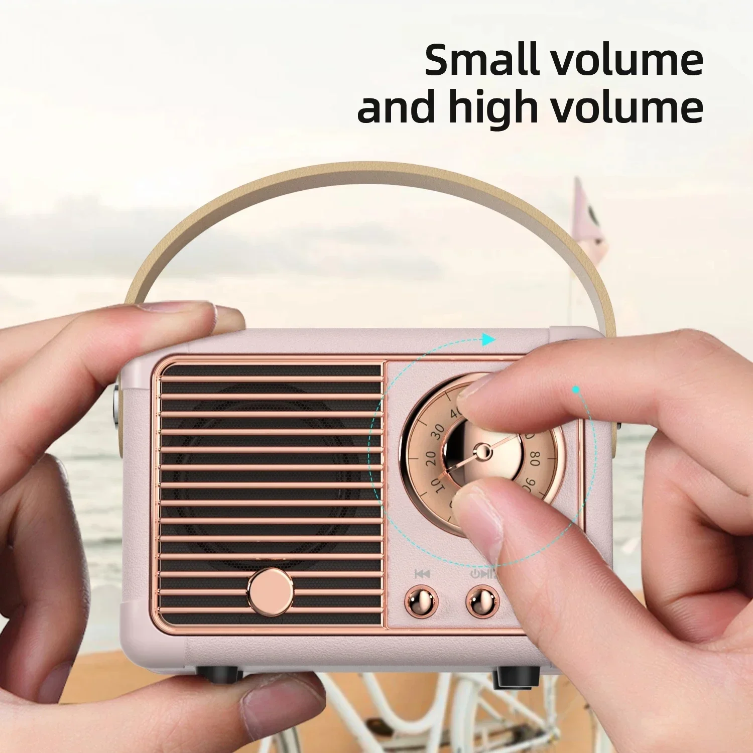 Description Picture 6 of itemHM11 Portable Bluetooth Speaker Wireless Bass Subwoofer Outdoor For Car Stereo Loudspeaker Mini Retro Music Box for Ios/android