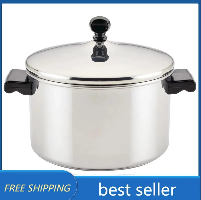 

Farberware Classic Series Stainless Steel Saucepot with Lid, 4-Quart, Silver