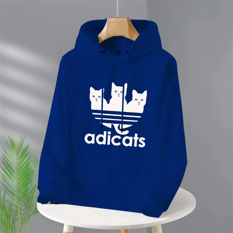 Luxury Fashion Hoodies Long Sleeve Pullover Hooded Sweatshirts Unisex Adicats Print Hoodies Casual Streetwear For Men\'s clothing