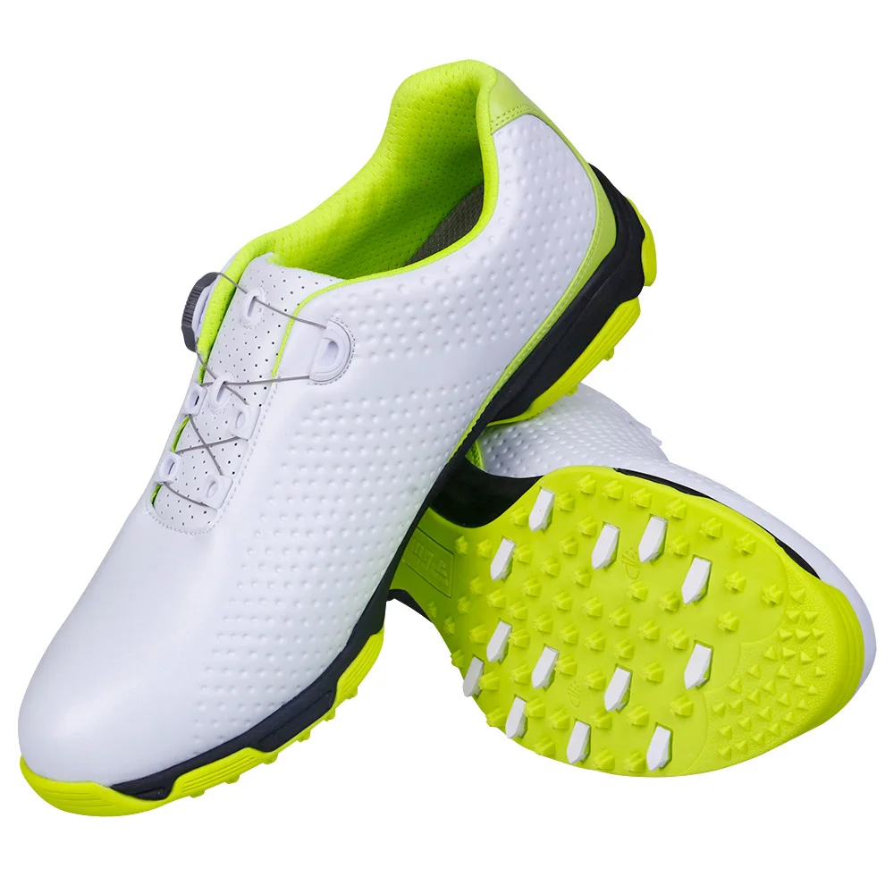PGM Waterproof Golf Shoes for Men Comfortable Sneakers Anti Slip Athletic Sneakers Microfiber Leather Golfer Sports Shoes