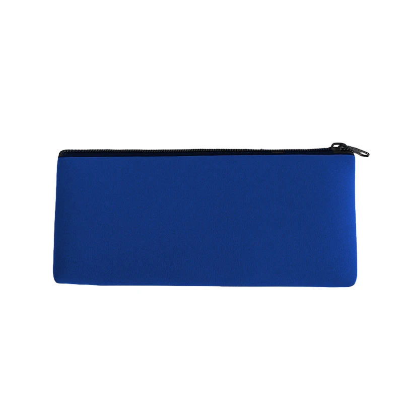 Solid Neoprene Pouch Cosmetic Makeup Bag for Women Pencil Cover Eyebrow Pencil Brushes Storage Organizer Lady Travel Wallet 4