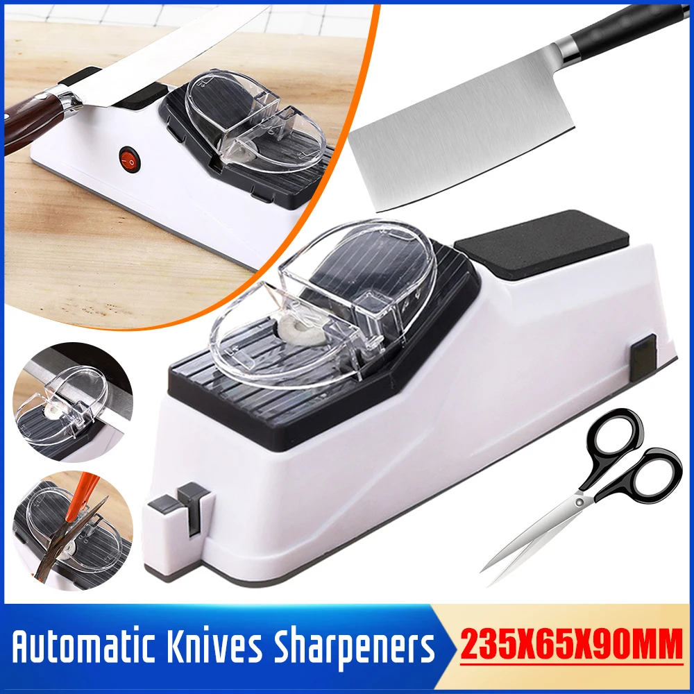 USB Electric Knife Sharpener Adjustable Automatic Knives Sharpeners Rechargable Sharpeners Kitchen Knives Tool Sharpening 2025 ﻿