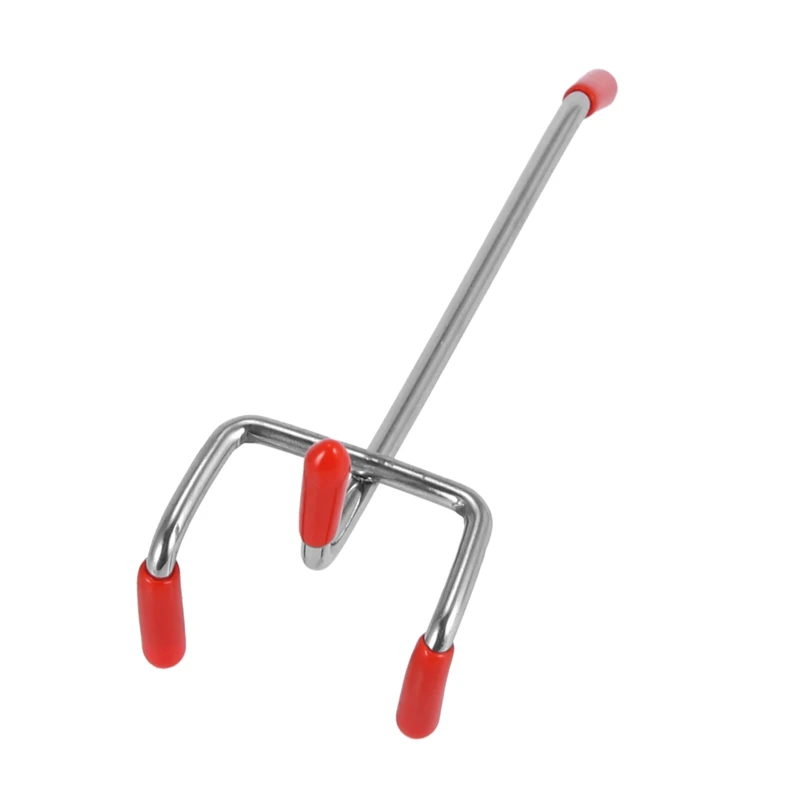 FAAJ-25Pcs 100Mm Pegboard Hooks Slat Wall Retail Display Shop Peg Hang Fits Home Hanger Chrome Metal 1-1.5Kg Loading