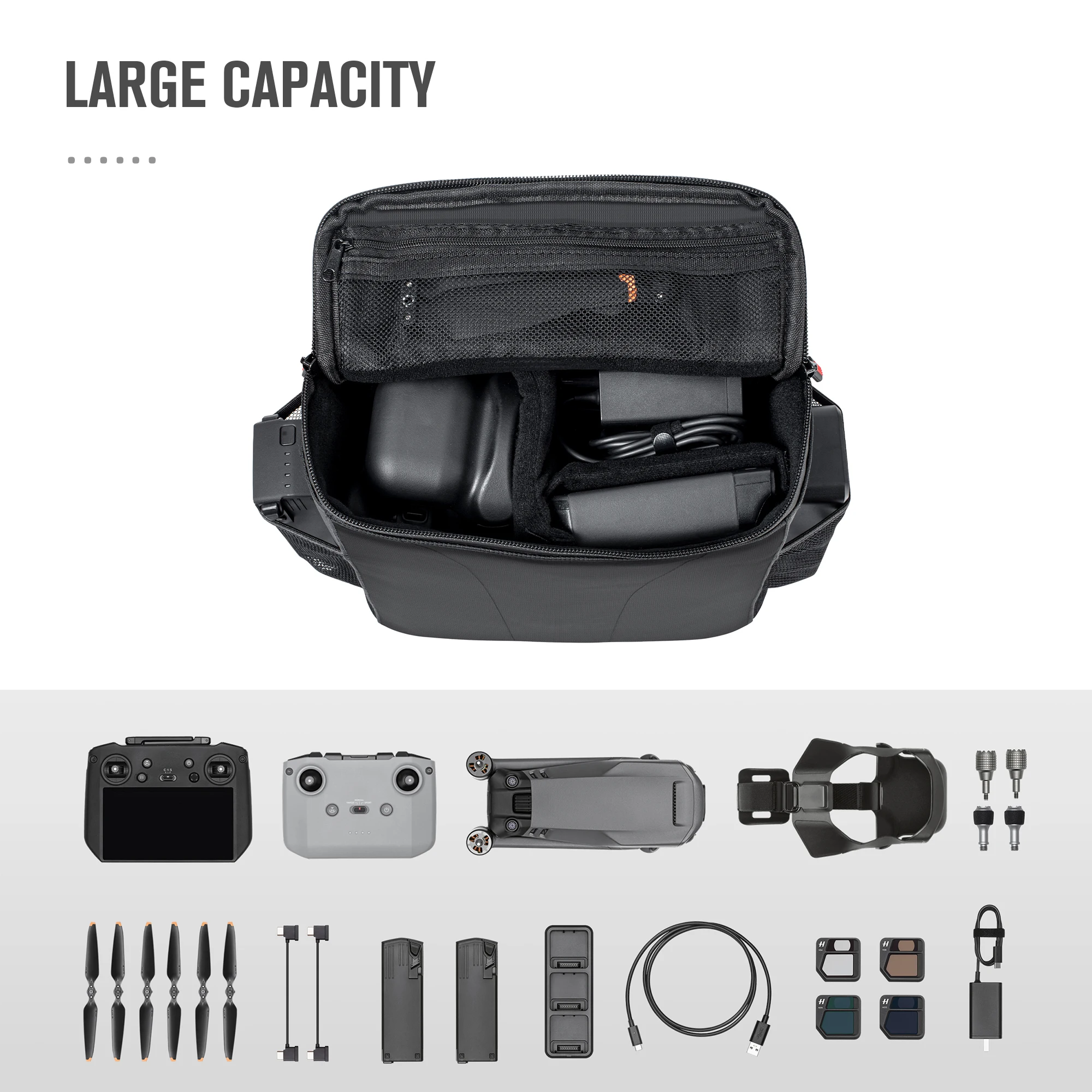 Sac à dos avec mousse prédécoupée pour DJI Mavic 3 Cynova