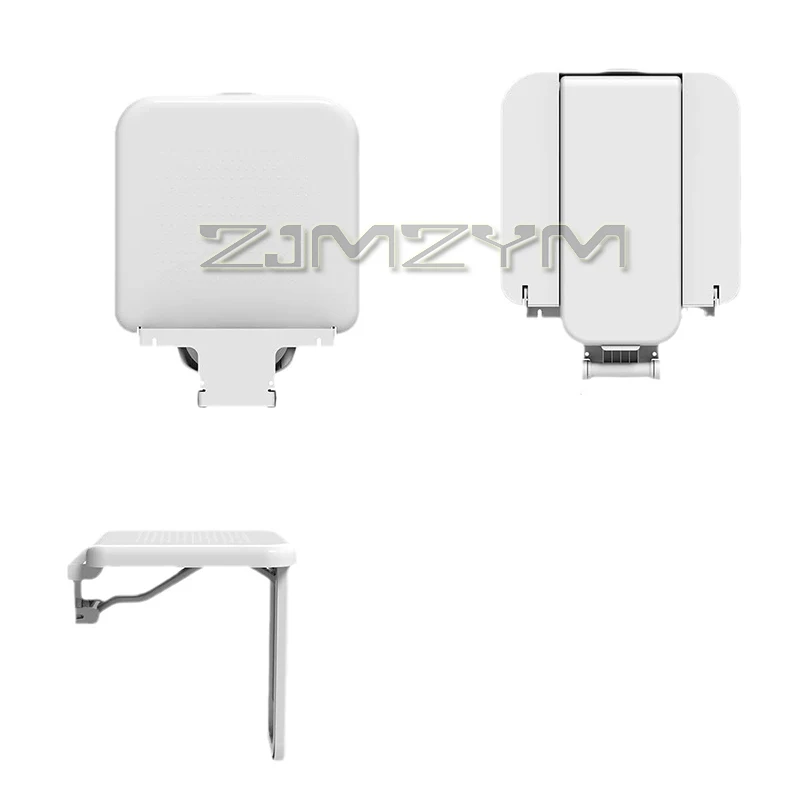 Wall Mounted Stool Bathroom Folding Stool Shower Seat Elderly Bath Chair Invisible Porch Shoes Stool Home Care Bath Goods 2