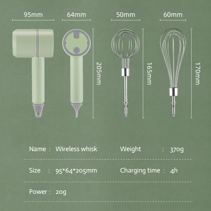 2 In 1 Electric Whisk Garlic Wireless USB Chopper Masher Food Processors Blender Food Crusher Egg Beater Foy Home Kitchen food mixer,handheld blender