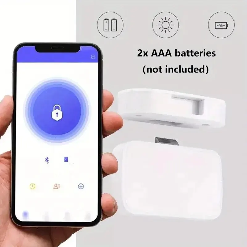 Electronic Lock 1pc Tuya Bluetooth Drawer Lock Wireless Smart Security Cabinet Keyless Invisible Safety Cabinet Locks electronic lock,smart lock