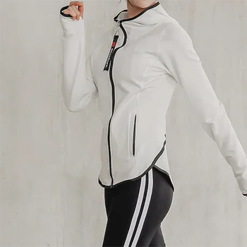Large Size Yoga Sports Training Jackets Women Slim Fit Long Sleeved Yoga Shirt Fitness Crop Top Gym Yoga Jacket Workout Tops 1