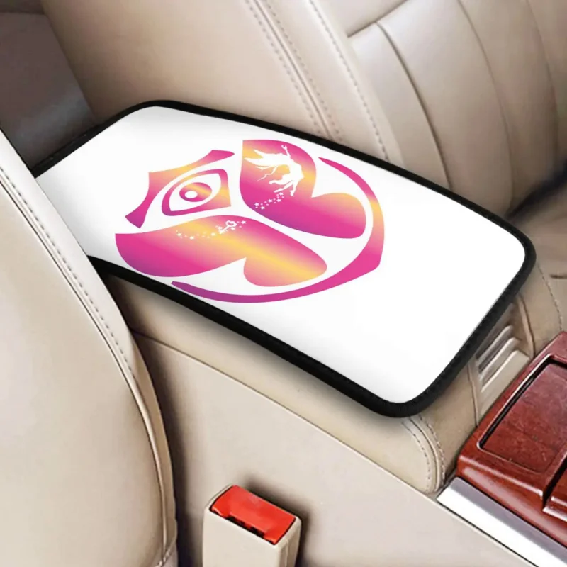

Tomorrowland Car Armrest Cover Fashion Electronic Dance Music Center Console Pad Storage Box Protection Mat