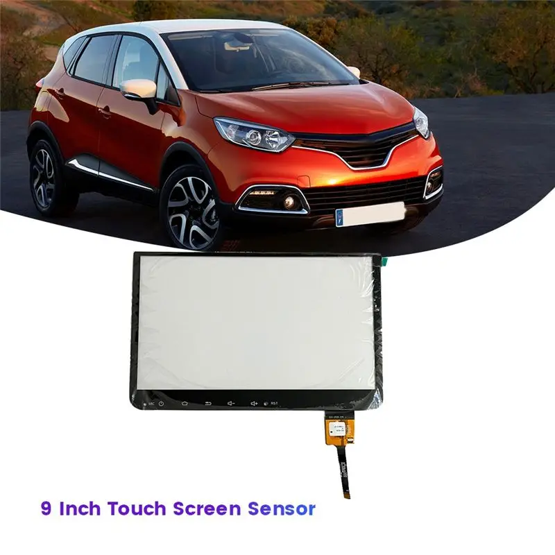 WF-Car 콘솔 센터 9인치 터치 스크린 센서 디지타이저 (르노 캡쳐 HC-1140 HC-16GT911 ZCC-4163-9 교체 부품)