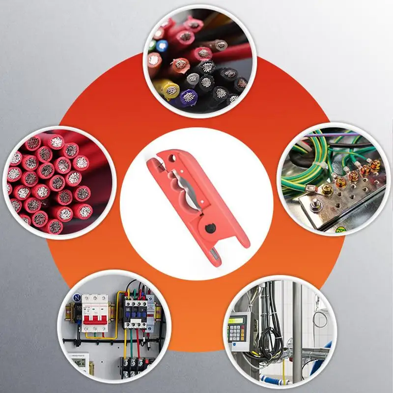 Manual Wire Stripper Tool Rotary Cut Type Cable Cutter Stripper Professional Wire Peeler Tool Quick Insulated Cable Cutter