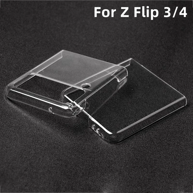 z flip3 case Transparent Protective Cover For Galaxy Z Flip 3 4 5G Case Flip3 Flip4 Back Bumper Shell For Samsung Galaxy Z Flip4 3 PC Case samsung galaxy flip3 case