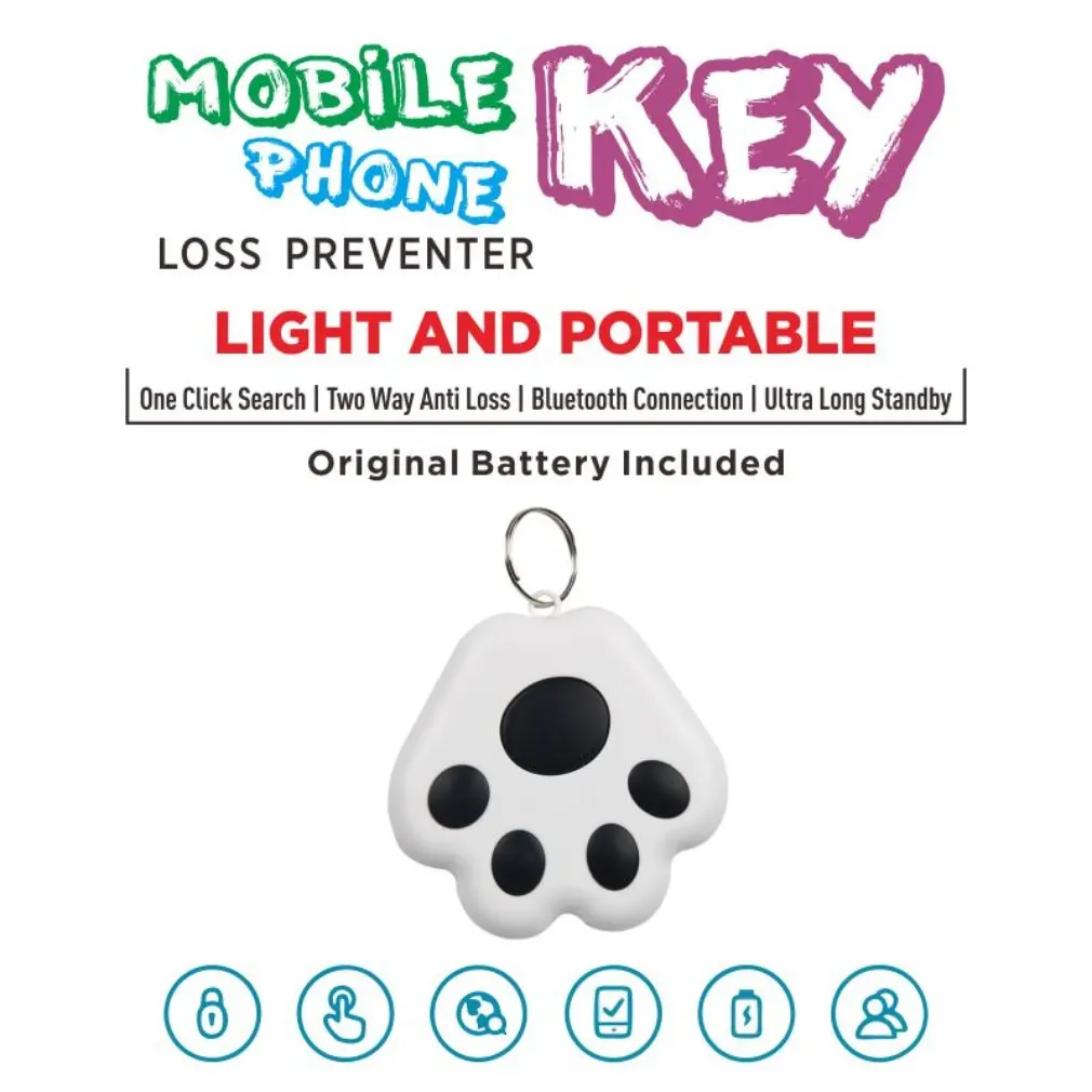 Bluetooth-compatible Key Finder Smart Anti-Lost Device Anti-Lost Keychain Mobile Phone Lost Alarm Bi-Directional Finder Anti