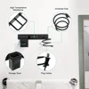 Wall-mounted Hair Dryer Holder Bathroom Storage Rack Multi-functional Space-saving Storage Box for Hair Care Tools 5