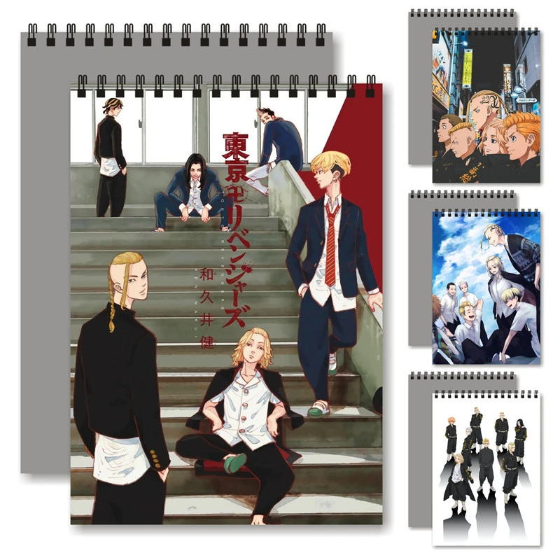 Tokyo Revengers Notebook Anime Drawing Book Peripherals Sketchbook  Stationery Sketchbook Open Blank Drawing Book Student School