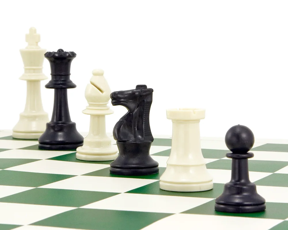 Chess Game King 97mm Resin Chess Pieces With 51cm Chessboard Set Games