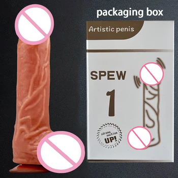 Realistic Penis Soft Sexy Huge Vibration Dildo Female Masturbator Sex Toys Suction Cup Dildos 18 Year Old Adult Women Big Dick 5