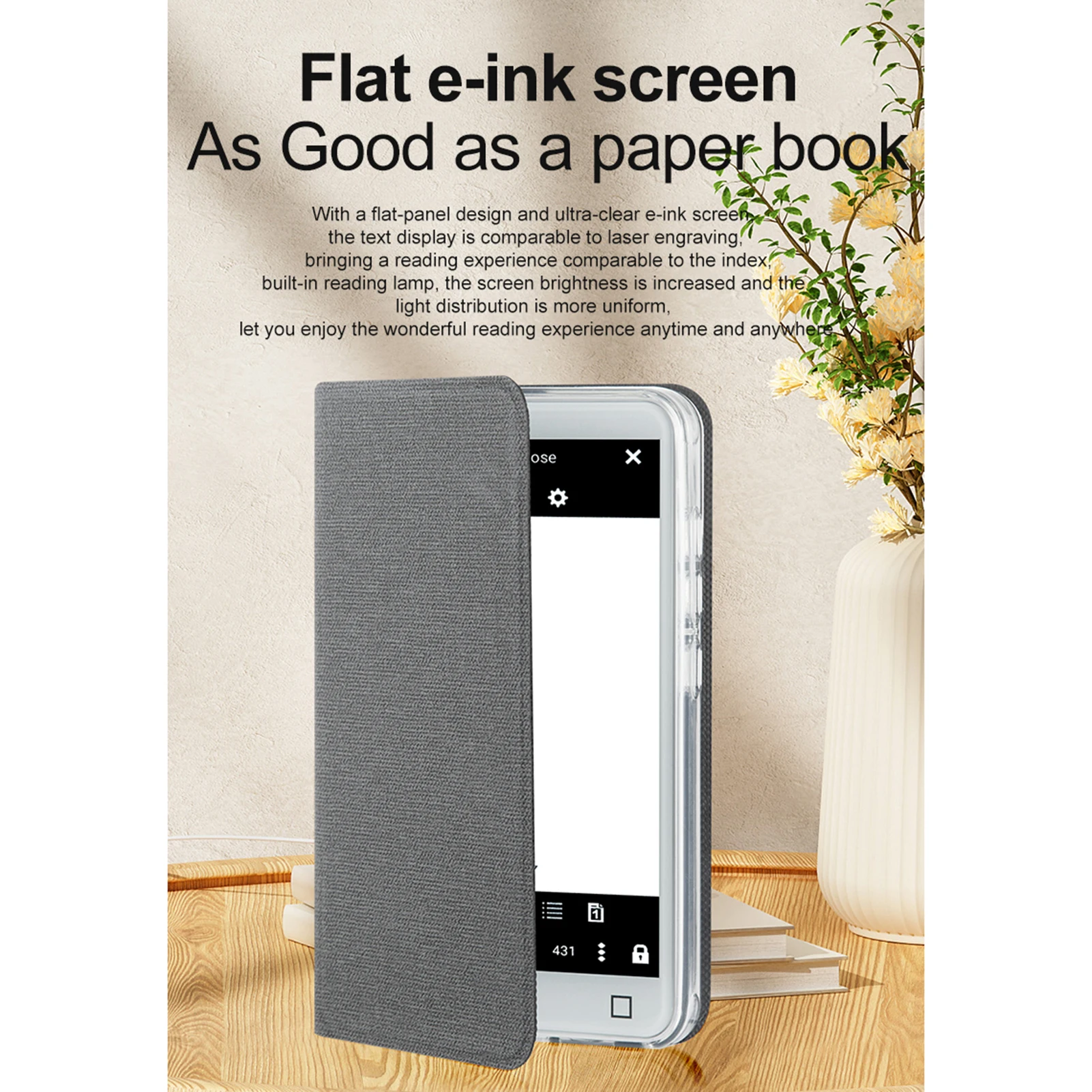 5-Inch E-Book Reader With Handwriting Tablet, Built-in Speaker & Camera - Portable PDF/Audio Reader