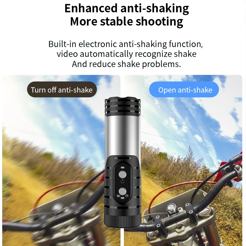 4K Bike Wifi Action Video Sport Mini Camera with Stabilization For Motorcycle Helmet MTB Bicycle Black Box Outdoor Body Cycling 4