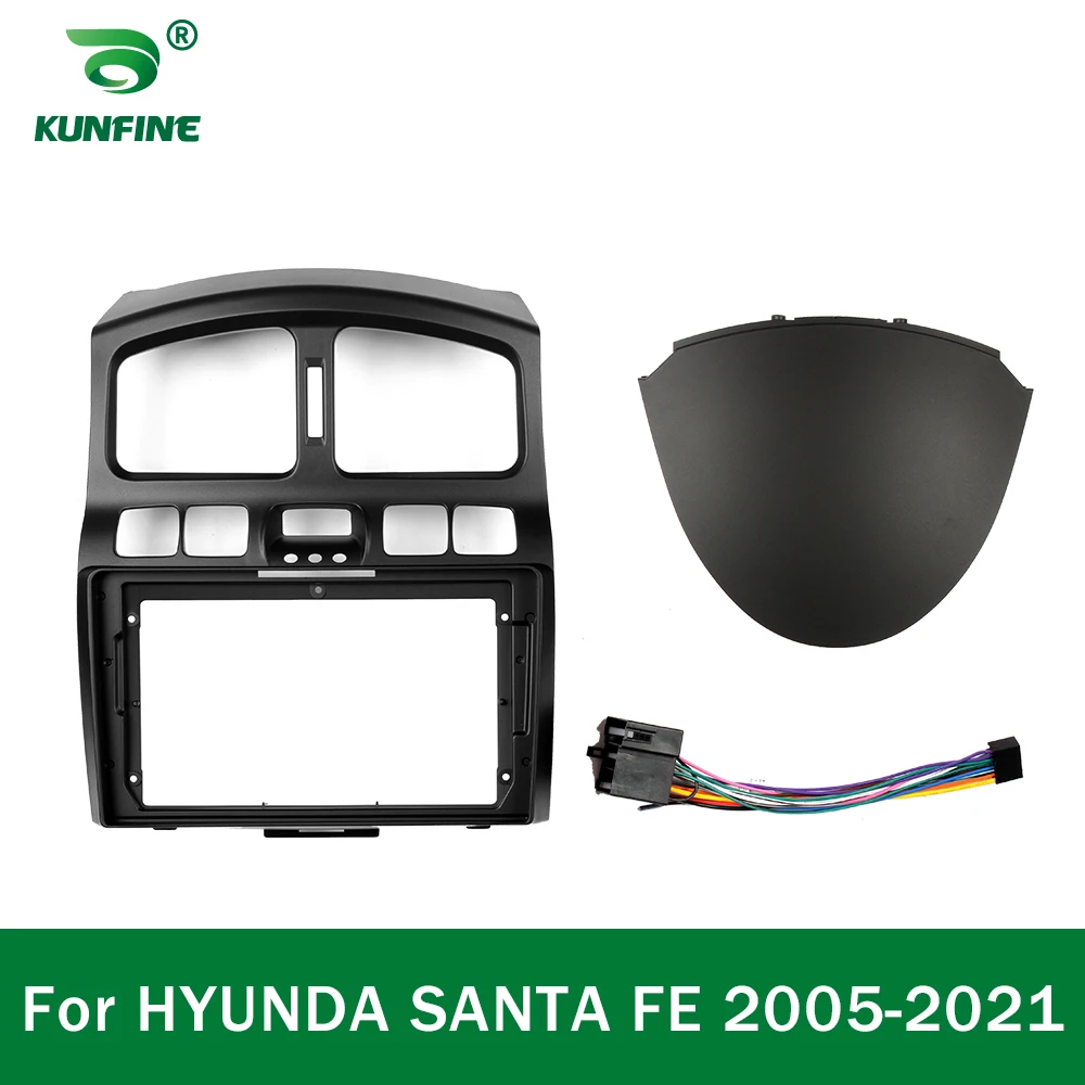 Car GPS Navigation Stereo For HYUNDA SANTA FE 2005-2021 Radio Fascias Panel Frame Fit 2Din 9 inch In Dash headunit screen