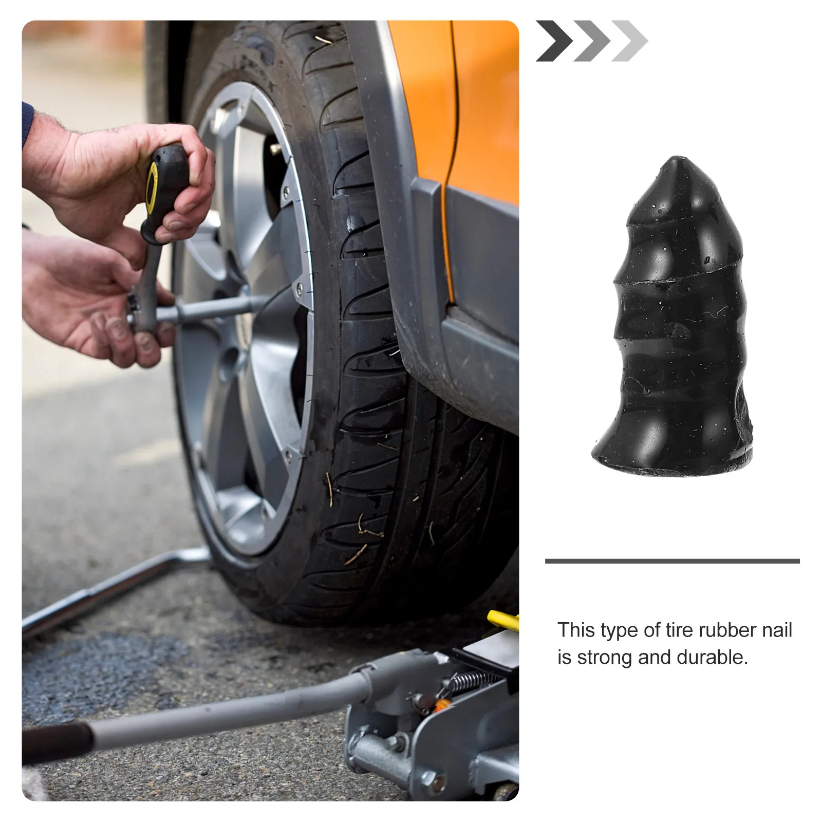 10Pcs 자동차 타이어 수리 도구 오토바이 고무 스터드 하드 내마모성 미끄럼 방지 못 간편 설치 자전거 타이어 스터드 겨울용