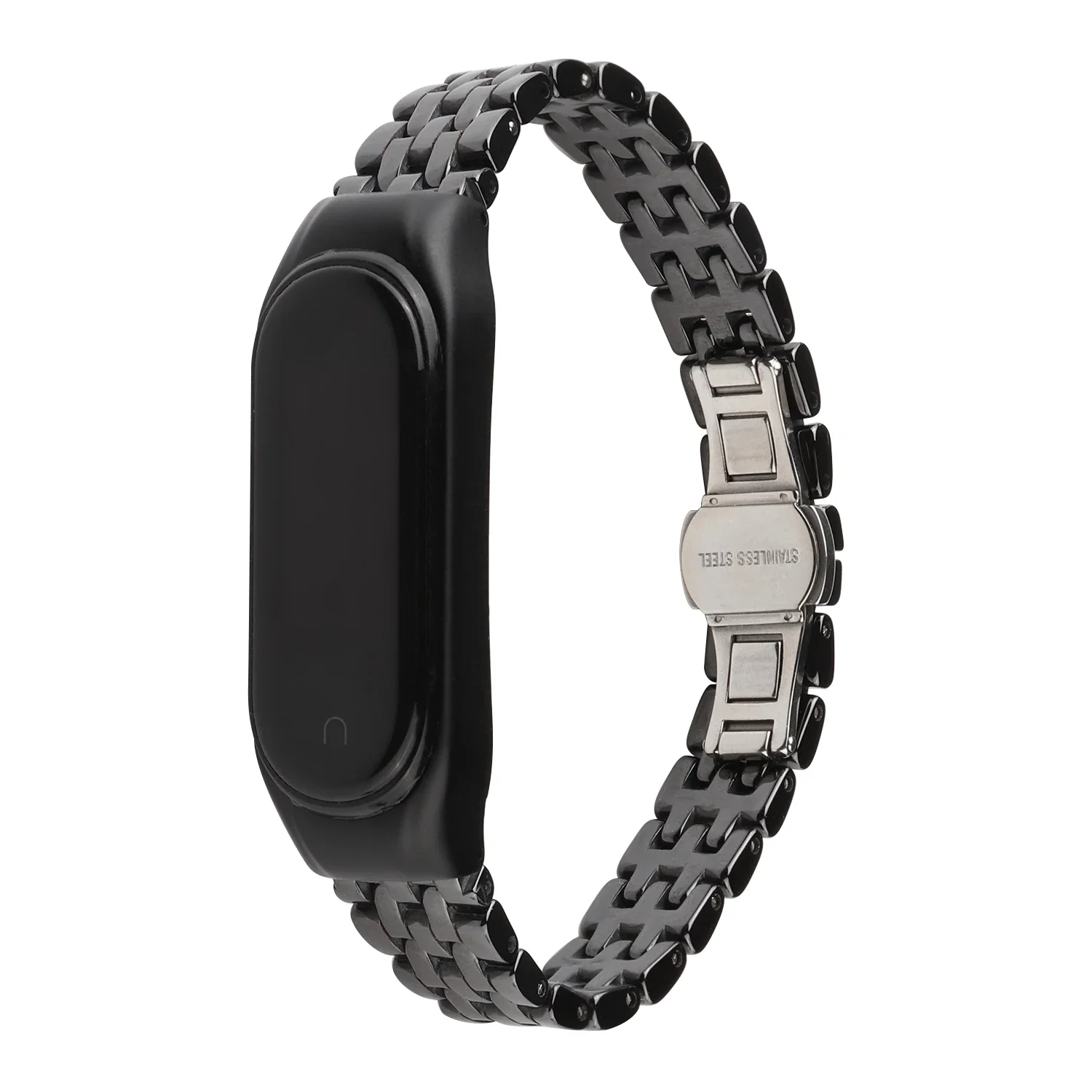 Ceramic＋metal strap for Xiao Mi Band 8 7 6 5 4 3 Stainless Steel Smart Bracelet Wristband For Miband 8 Belt for miband 7 Correa