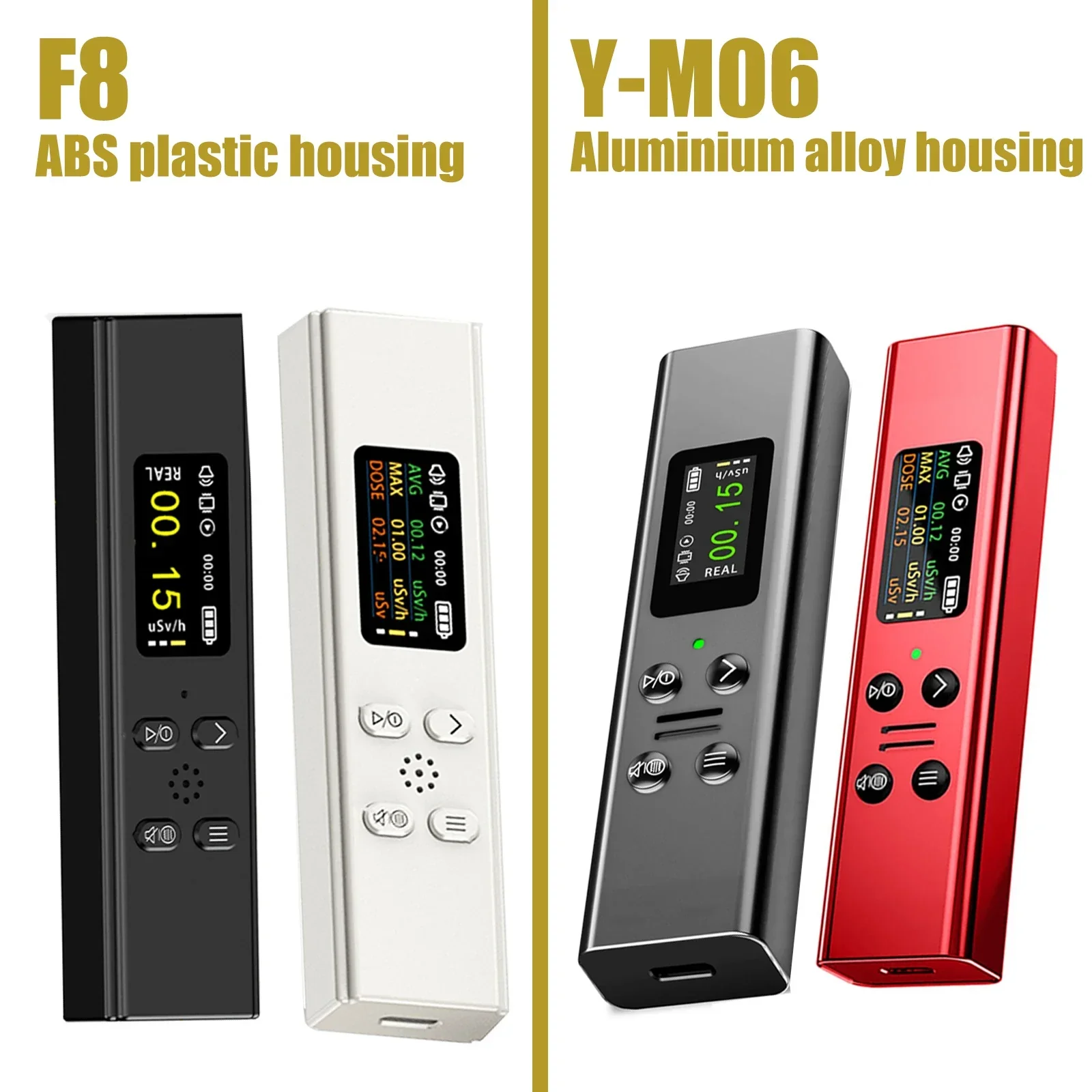 Portable Geiger Counter Nuclear Radiation Detector Personal Radiation Dosimeter X &gamma; &beta;-ray Rechargeable Meter Detector radiation detector geiger counter